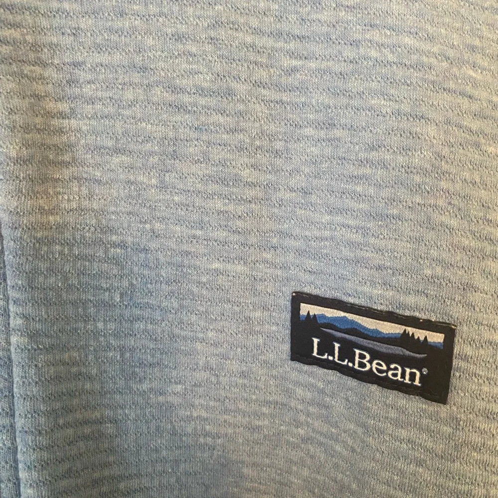 L.L. Bean Blue Zip Up Sweater with Standing Collar - like new - Picture 4 of 12